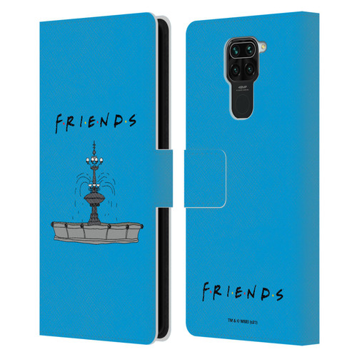 Friends TV Show Iconic Fountain Leather Book Wallet Case Cover For Xiaomi Redmi Note 9 / Redmi 10X 4G