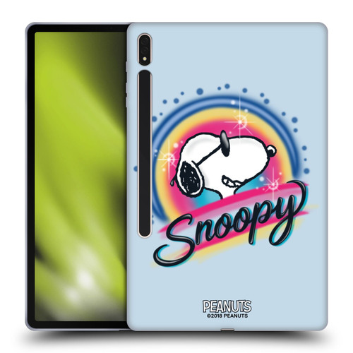 Peanuts Snoopy Boardwalk Airbrush Colourful Sunglasses Soft Gel Case for Samsung Galaxy Tab S8 Plus