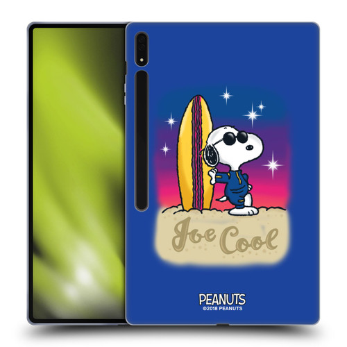 Peanuts Snoopy Boardwalk Airbrush Joe Cool Surf Soft Gel Case for Samsung Galaxy Tab S8 Ultra