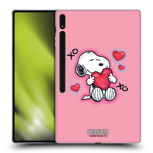 Peanuts Snoopy Boardwalk Airbrush XOXO Soft Gel Case for Samsung Galaxy Tab S8 Ultra