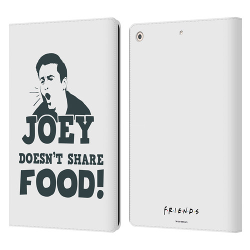 Friends TV Show Quotes Joey Food Leather Book Wallet Case Cover For Apple iPad 10.2 2019/2020/2021