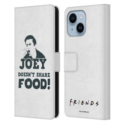 Friends TV Show Quotes Joey Food Leather Book Wallet Case Cover For Apple iPhone 14 Plus