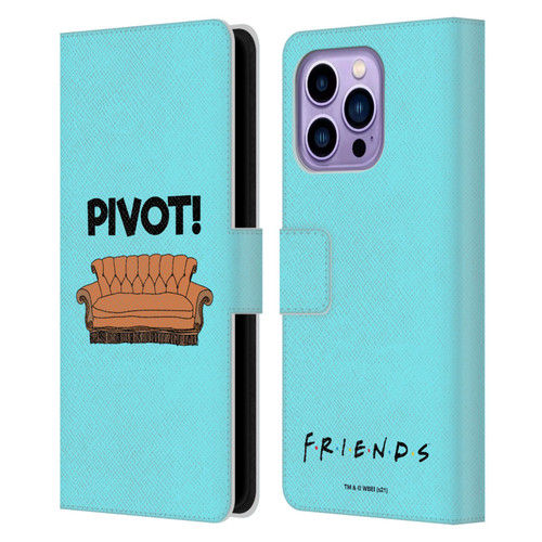 Friends TV Show Quotes Pivot Leather Book Wallet Case Cover For Apple iPhone 14 Pro Max