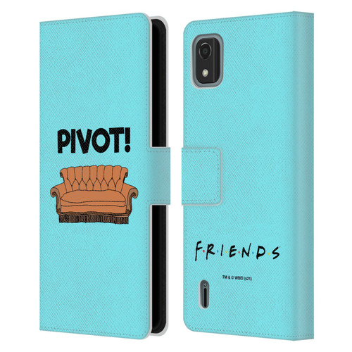 Friends TV Show Quotes Pivot Leather Book Wallet Case Cover For Nokia C2 2nd Edition