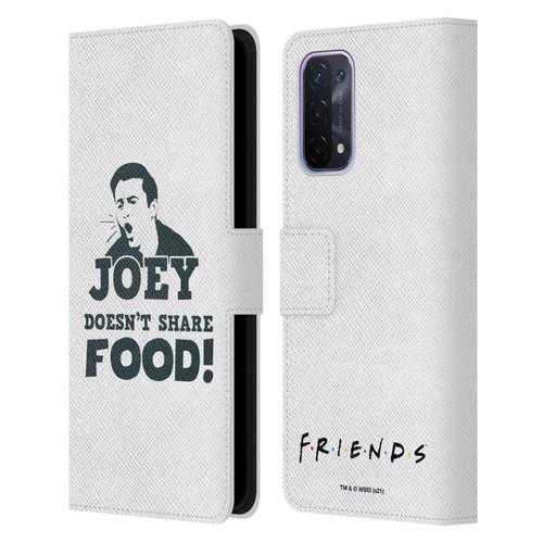 Friends TV Show Quotes Joey Food Leather Book Wallet Case Cover For OPPO A54 5G