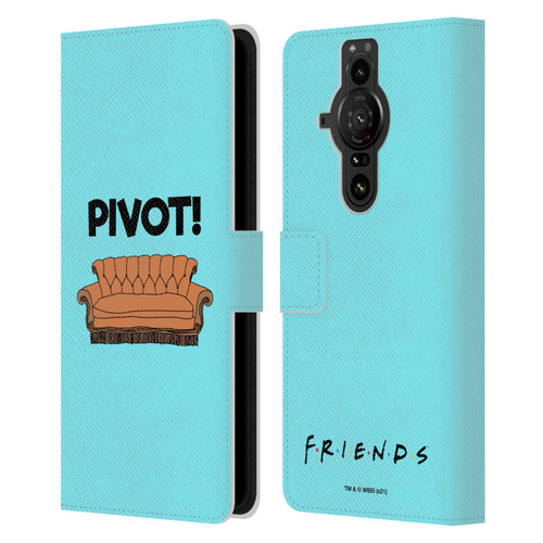 Friends TV Show Quotes Pivot Leather Book Wallet Case Cover For Sony Xperia Pro-I