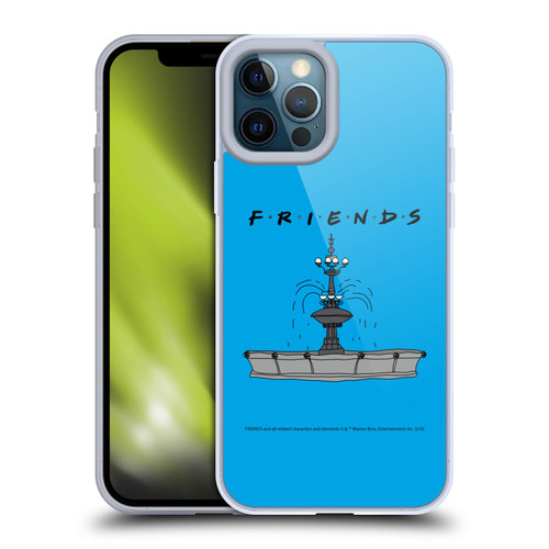 Friends TV Show Iconic Fountain Soft Gel Case for Apple iPhone 12 Pro Max & MagSafe