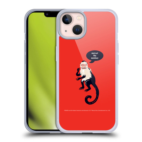 Friends TV Show Iconic Marcel The Monkey Soft Gel Case for Apple iPhone 13