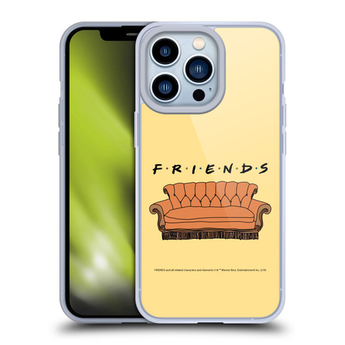 Friends TV Show Iconic Couch Soft Gel Case for Apple iPhone 13 Pro & MagSafe