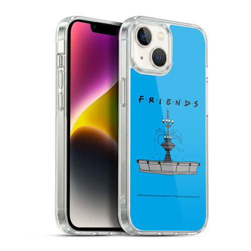 Friends TV Show Iconic Fountain Soft Gel Case for Apple iPhone 14