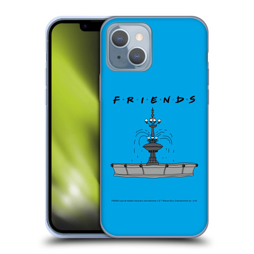 Friends TV Show Iconic Fountain Soft Gel Case for Apple iPhone 14