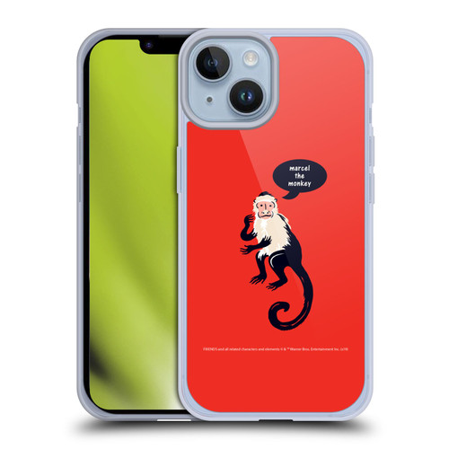 Friends TV Show Iconic Marcel The Monkey Soft Gel Case for Apple iPhone 14