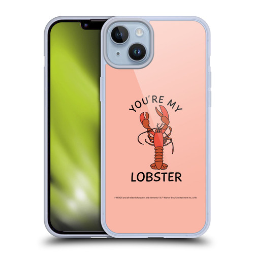 Friends TV Show Iconic Lobster Soft Gel Case for Apple iPhone 14 Plus