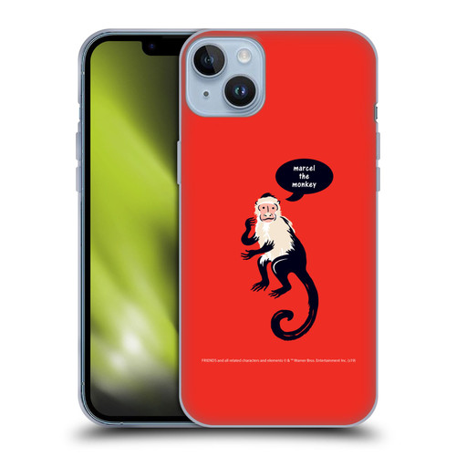 Friends TV Show Iconic Marcel The Monkey Soft Gel Case for Apple iPhone 14 Plus