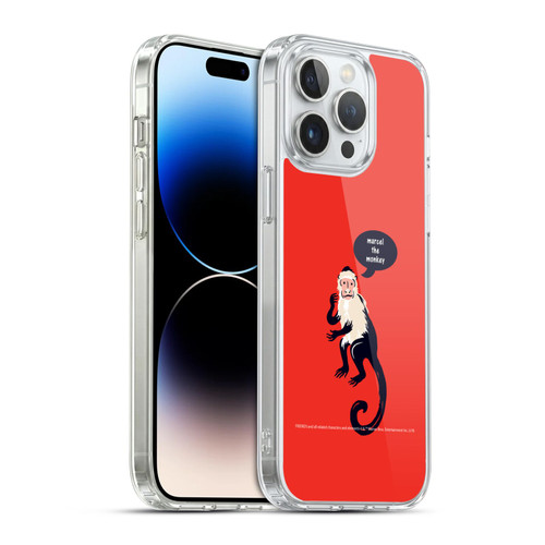 Friends TV Show Iconic Marcel The Monkey Soft Gel Case for Apple iPhone 14 Pro Max & MagSafe