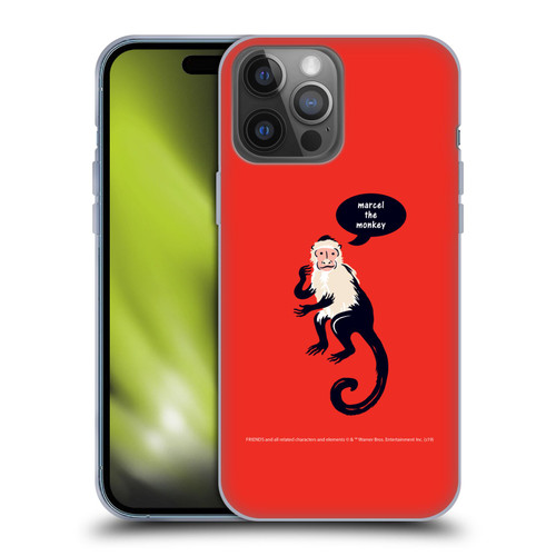 Friends TV Show Iconic Marcel The Monkey Soft Gel Case for Apple iPhone 14 Pro Max