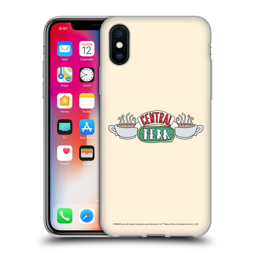 Friends TV Show Iconic Central Perk Soft Gel Case for Apple iPhone X / iPhone XS
