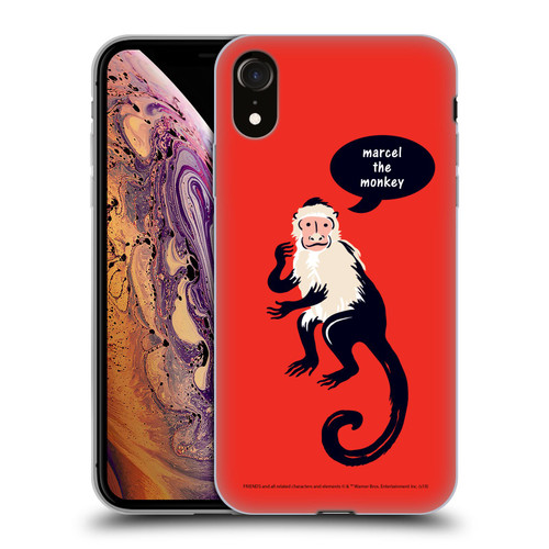 Friends TV Show Iconic Marcel The Monkey Soft Gel Case for Apple iPhone XR