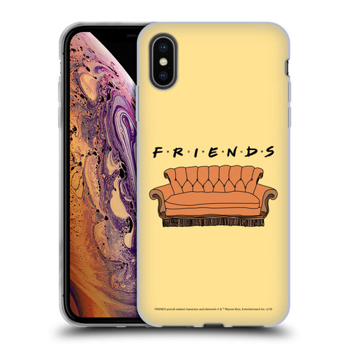 Friends TV Show Iconic Couch Soft Gel Case for Apple iPhone XS Max