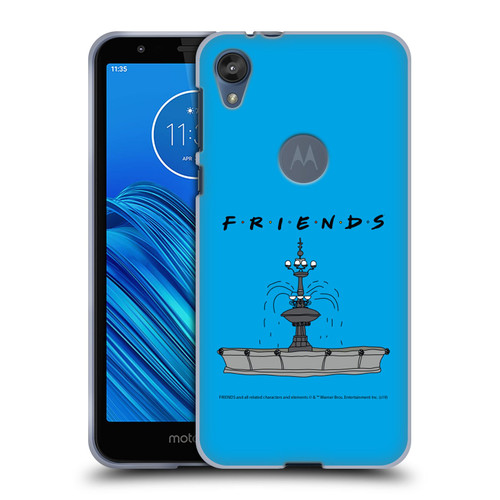 Friends TV Show Iconic Fountain Soft Gel Case for Motorola Moto E6