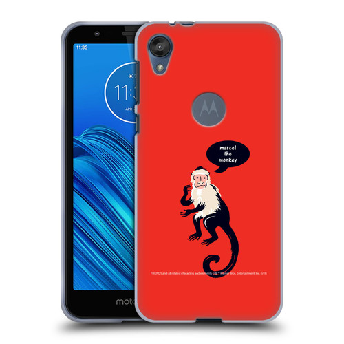 Friends TV Show Iconic Marcel The Monkey Soft Gel Case for Motorola Moto E6