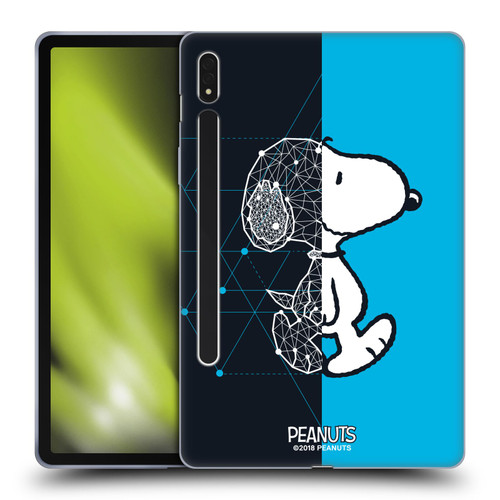 Peanuts Halfs And Laughs Snoopy Geometric Soft Gel Case for Samsung Galaxy Tab S8