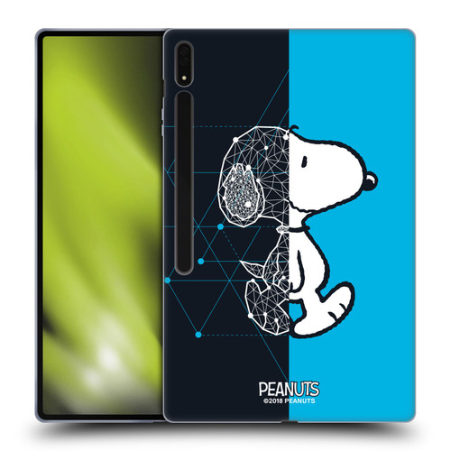 Peanuts Halfs And Laughs Snoopy Geometric Soft Gel Case for Samsung Galaxy Tab S8 Ultra