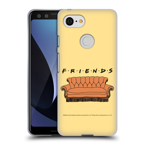 Friends TV Show Iconic Couch Soft Gel Case for Google Pixel 3