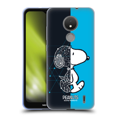 Peanuts Halfs And Laughs Snoopy Geometric Soft Gel Case for Nokia C21