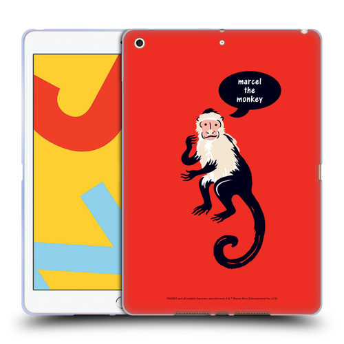 Friends TV Show Iconic Marcel The Monkey Soft Gel Case for Apple iPad 10.2 2019/2020/2021