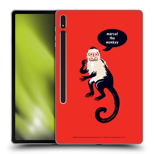 Friends TV Show Iconic Marcel The Monkey Soft Gel Case for Samsung Galaxy Tab S8 Plus
