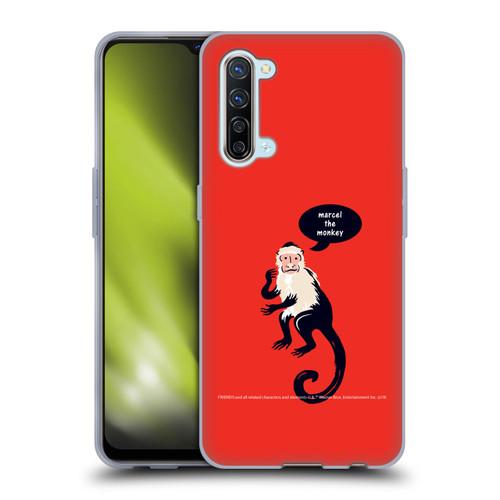 Friends TV Show Iconic Marcel The Monkey Soft Gel Case for OPPO Find X2 Lite 5G