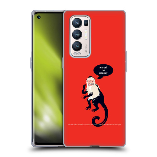 Friends TV Show Iconic Marcel The Monkey Soft Gel Case for OPPO Find X3 Neo / Reno5 Pro+ 5G