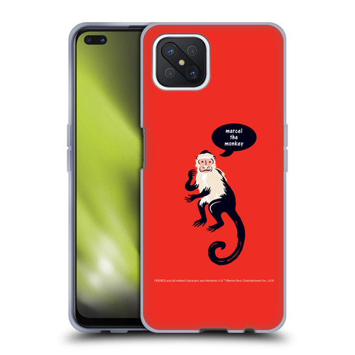 Friends TV Show Iconic Marcel The Monkey Soft Gel Case for OPPO Reno4 Z 5G