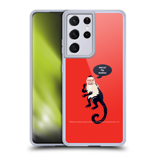 Friends TV Show Iconic Marcel The Monkey Soft Gel Case for Samsung Galaxy S21 Ultra 5G