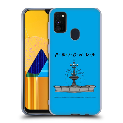 Friends TV Show Iconic Fountain Soft Gel Case for Samsung Galaxy M30s (2019)/M21 (2020)