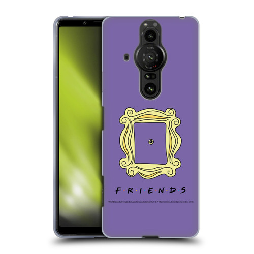 Friends TV Show Iconic Peephole Frame Soft Gel Case for Sony Xperia Pro-I