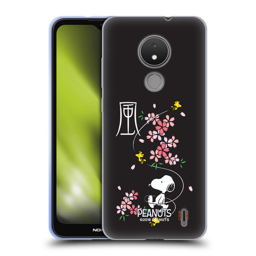 Peanuts Oriental Snoopy Cherry Blossoms Soft Gel Case for Nokia C21