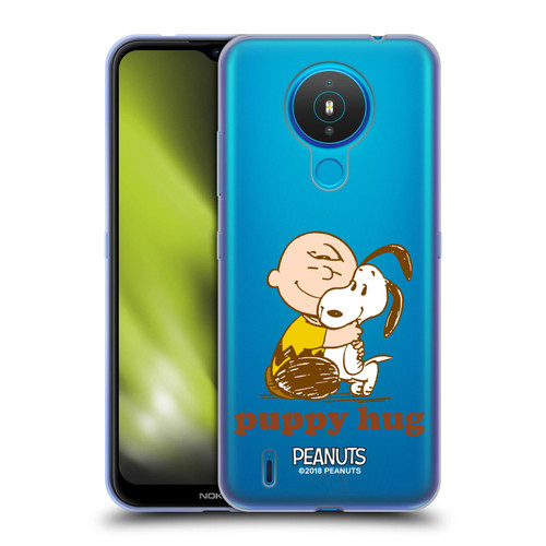 Peanuts Snoopy Hug Charlie Puppy Hug Soft Gel Case for Nokia 1.4