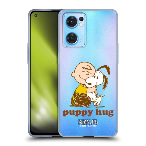 Peanuts Snoopy Hug Charlie Puppy Hug Soft Gel Case for OPPO Reno7 5G / Find X5 Lite