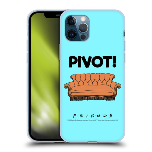 Friends TV Show Quotes Pivot Soft Gel Case for Apple iPhone 12 / iPhone 12 Pro