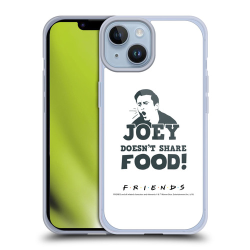 Friends TV Show Quotes Joey Food Soft Gel Case for Apple iPhone 14