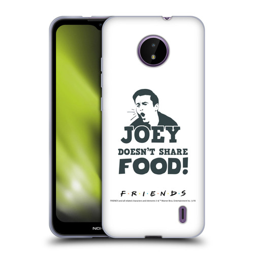 Friends TV Show Quotes Joey Food Soft Gel Case for Nokia C10 / C20