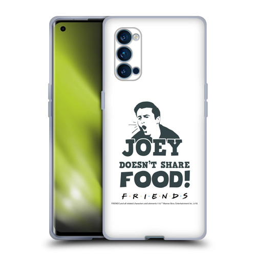 Friends TV Show Quotes Joey Food Soft Gel Case for OPPO Reno 4 Pro 5G