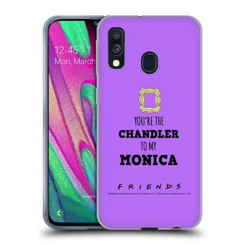 Friends TV Show Quotes BFF Soft Gel Case for Samsung Galaxy A40 (2019)