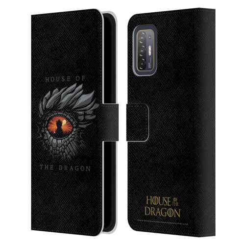 House Of The Dragon: Television Series Graphics Dragon Eye Leather Book Wallet Case Cover For HTC Desire 21 Pro 5G
