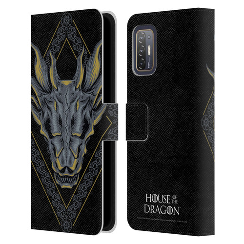House Of The Dragon: Television Series Graphics Dragon Head Leather Book Wallet Case Cover For HTC Desire 21 Pro 5G