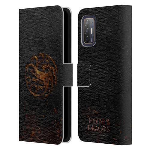 House Of The Dragon: Television Series Graphics Targaryen Emblem Leather Book Wallet Case Cover For HTC Desire 21 Pro 5G