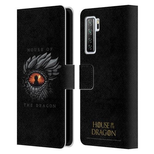 House Of The Dragon: Television Series Graphics Dragon Eye Leather Book Wallet Case Cover For Huawei Nova 7 SE/P40 Lite 5G