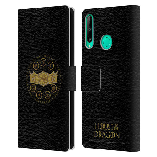 House Of The Dragon: Television Series Graphics Crown Leather Book Wallet Case Cover For Huawei P40 lite E